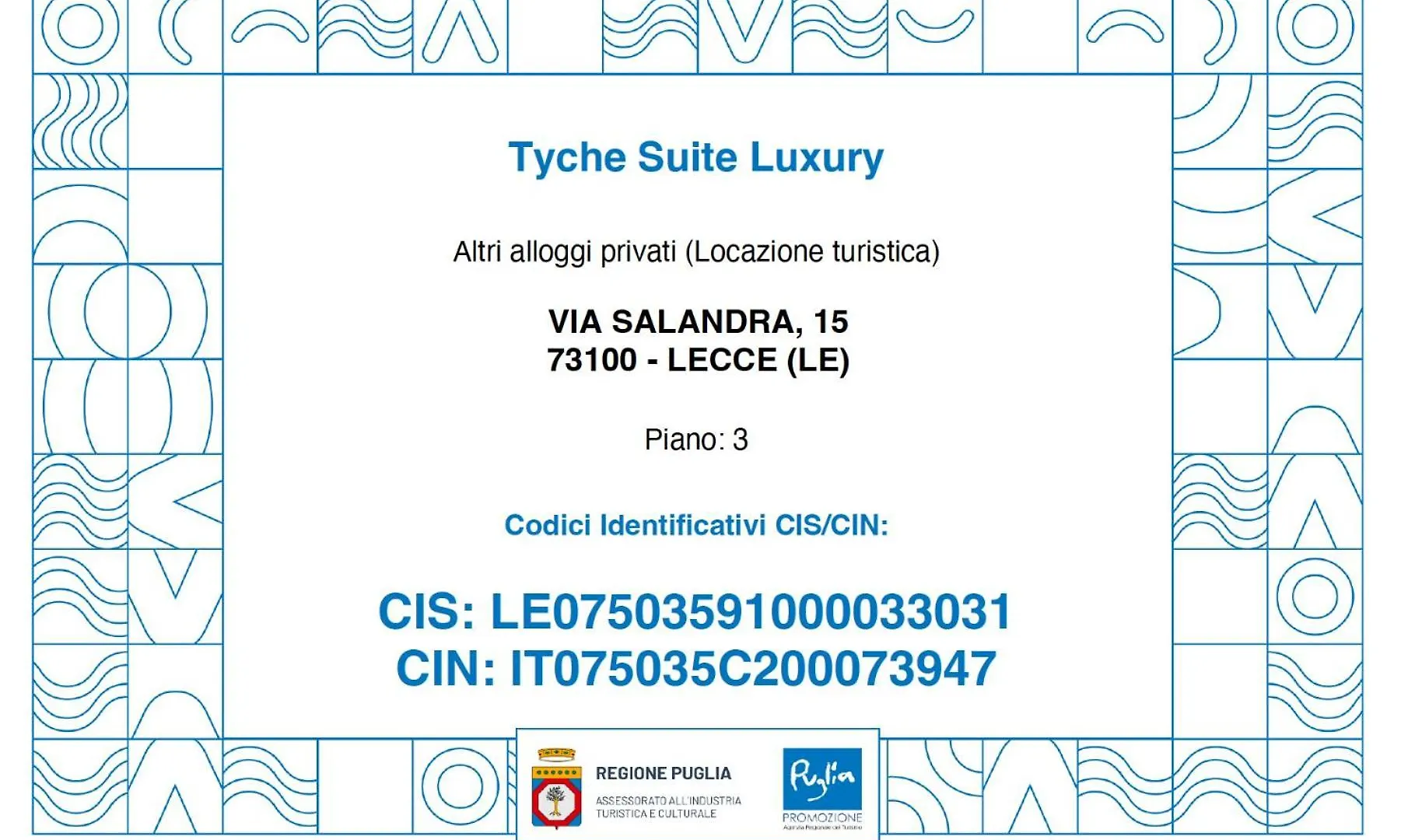 Tyche Suite Luxury Lecce Casa vacanze